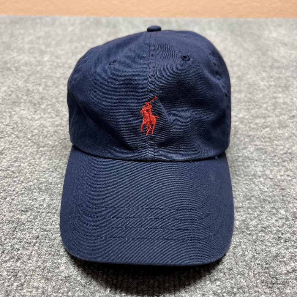 Polo Ralph Lauren Hat Cap Strap Back One Size Mens Blue Pony Logo Baseball